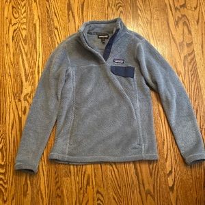 patagonia blue fleece pullover